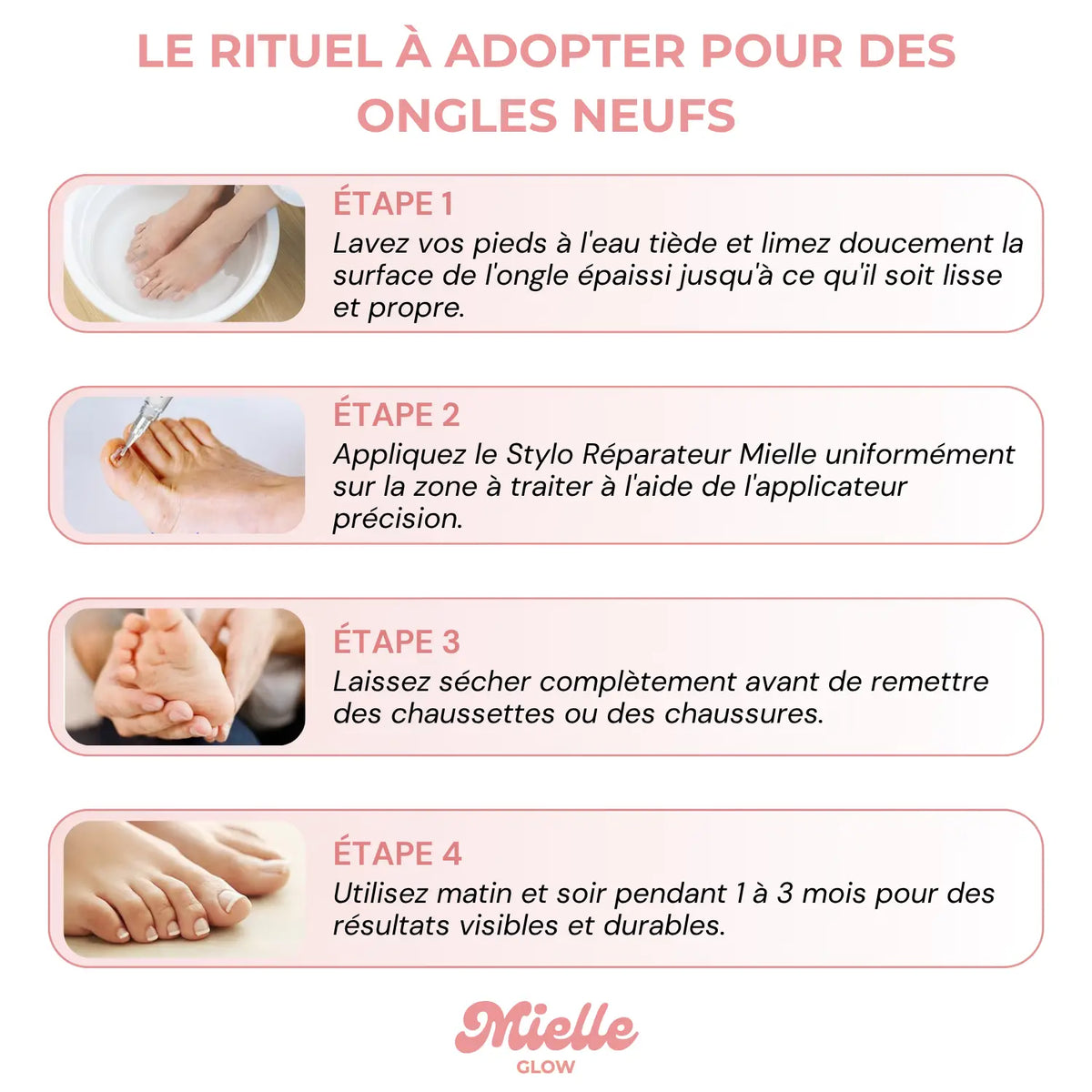 🪄 Stylo réparateur ongles de pieds - Traitement antifongique